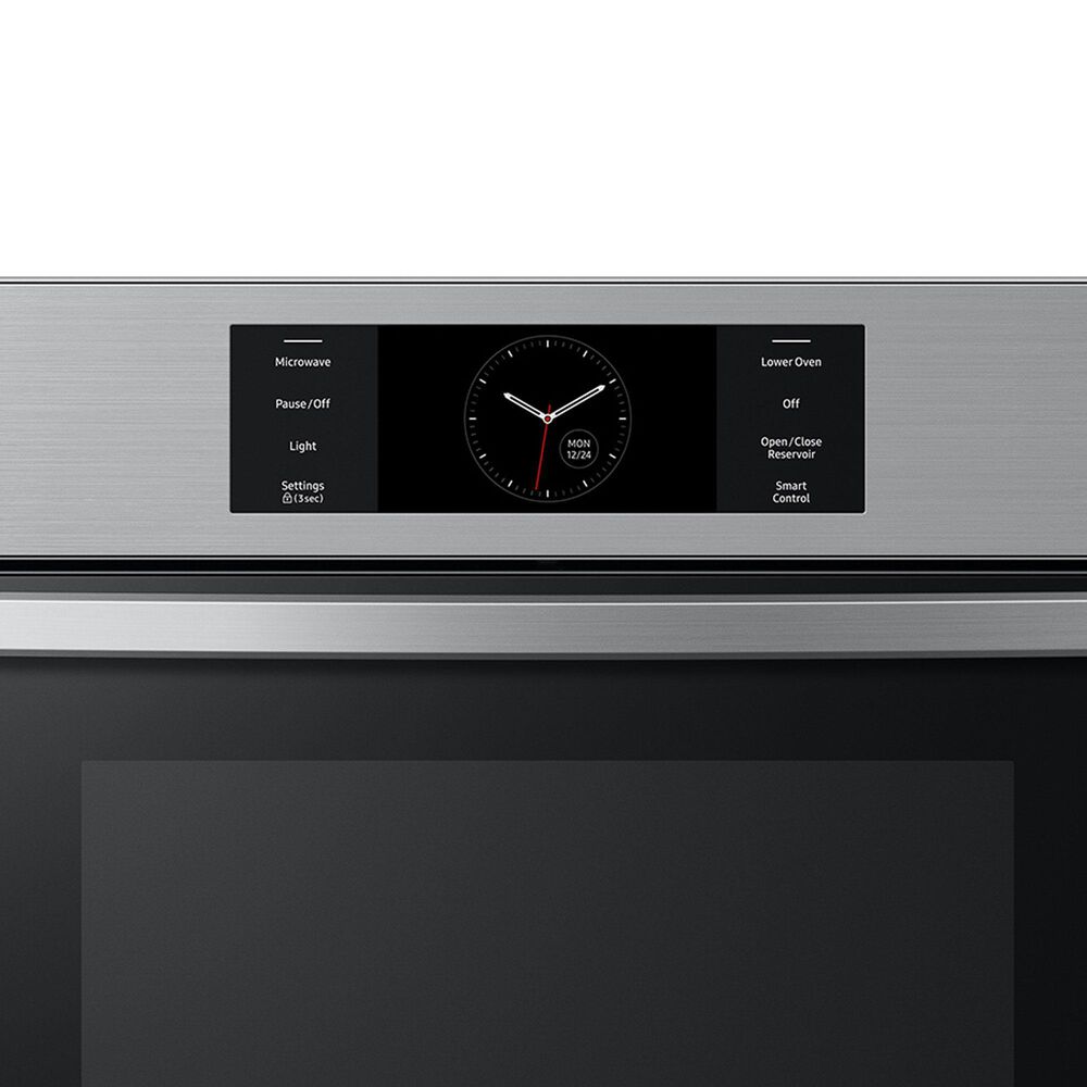 Samsung 2-Piece Kitchen Package with Bespoke 30" Combination Wall Oven and 36" Electric Cooktop in Stainless Steel, , large