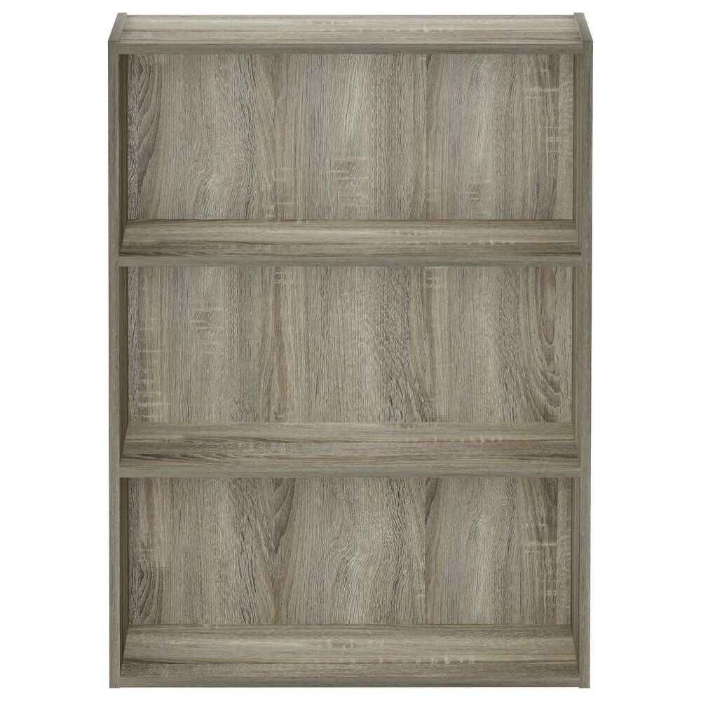 HOMLUX 3-Tier Open Shelf Bookcase in Sonoma Oak, , large