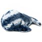 Jaxx Marina The Whale Sea Buddy Large Kids Stuffed Animal Bean Bag in Tie-Dye Blue Print, , large