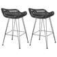 Hearth and Haven Dale Bar Stool in Grey (Set of 2), , large