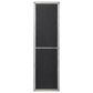 Maple and Jade 52" x 15" Geometric Window Pane Inspired Panel Wall Mirror in Galvanized Silver and Brown, , large