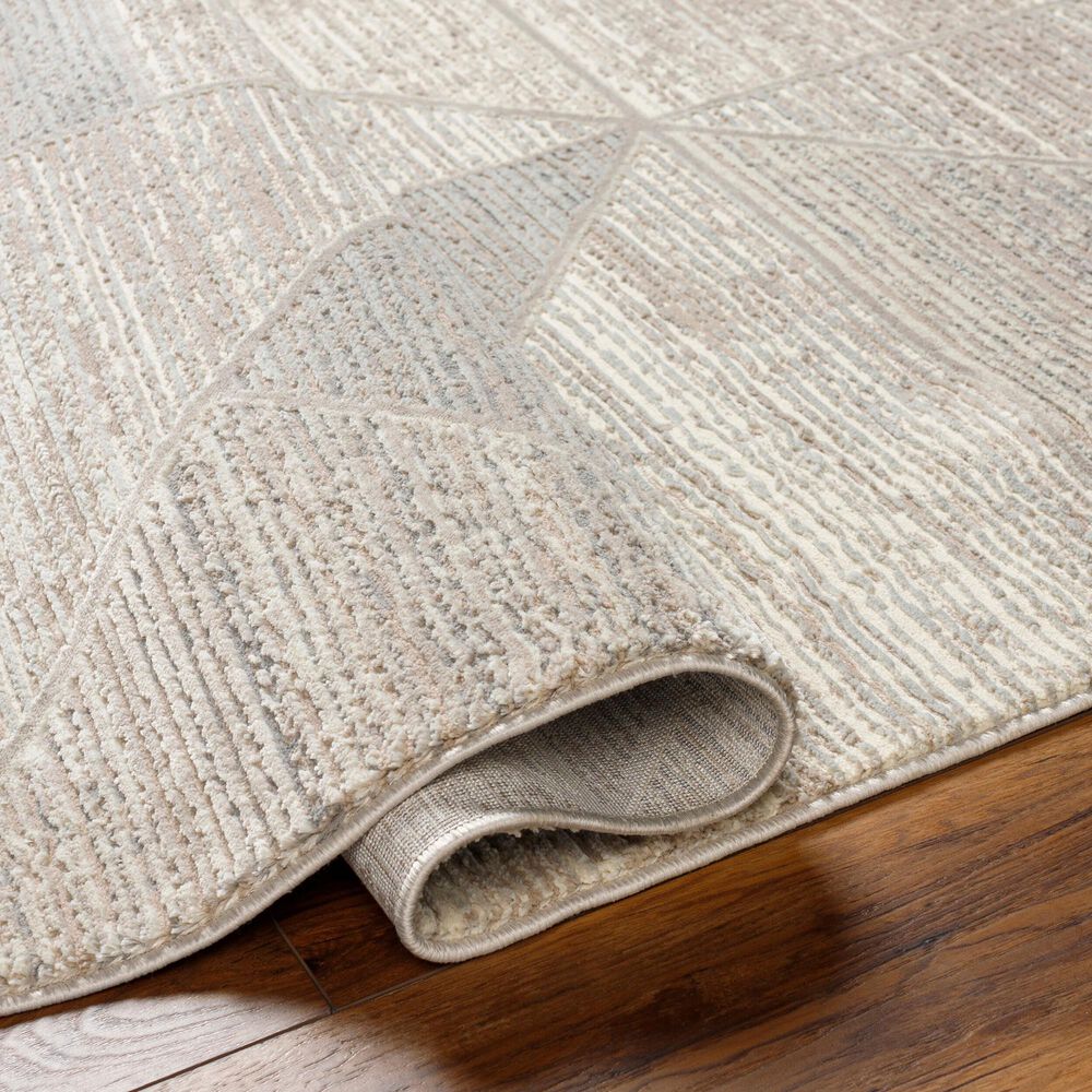 Surya Alder 1&#39;11&quot; x 3&#39;9&quot; Taupe, Tan, Ivory, Cream, Light Slate and Gray Area Rug, , large