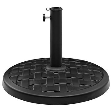 Walker Edison Weave Patio Umbrella Base in Antique Bronze, , large