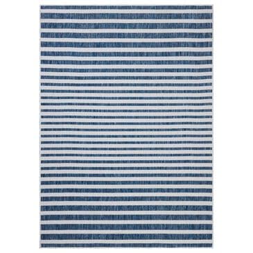Loloi Easton Denim and Ivory 4" x 6" Indoor/Outdoor Area Rug, , large
