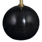 Uttermost Gimlet Drink Table in Black and Brushed Brass, , large