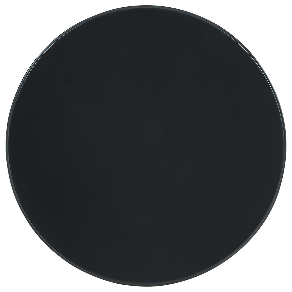 Linon Home Decor Aurora Round Side Table in Black, , large