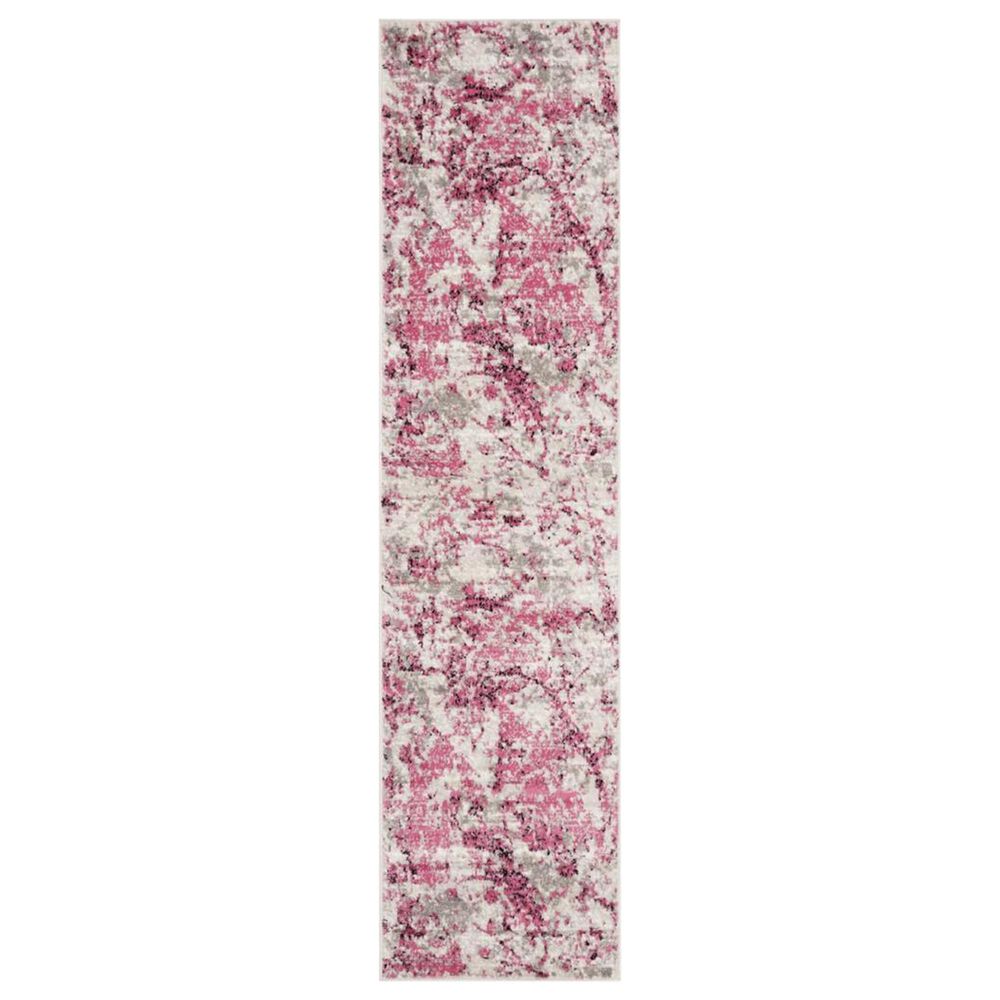 Safavieh Skyler SKY186N 2" x 6" Pink and Ivory Scatter Rug, , large