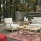 Ashley Clare View Lounge Chair with Beige Cushion in Antique Teak, , large