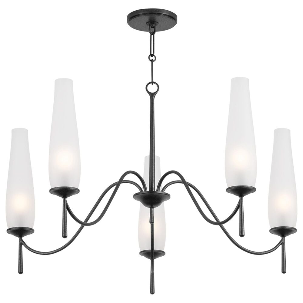 Troy Lighting Legacy 5-Light Chandelier in Forged Iron, , large