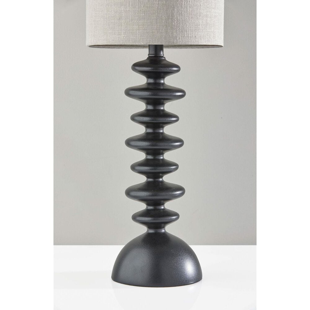 Adesso Beatrice Tall Table Lamp in Matte Black, , large
