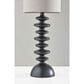 Adesso Beatrice Tall Table Lamp in Matte Black, , large