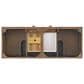 James Martin Vanities Myrrin 60" Double Vanity in Mid Century Walnut with 3 cm Ethereal Noctis Quartz Top, , large