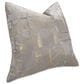 Vista Haus Ferrara 19" x 19" Square Throw Pillow in Platinum, , large