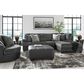 Ashley Brixley Pier Oversized Swivel Accent Chair in Graphite, , large