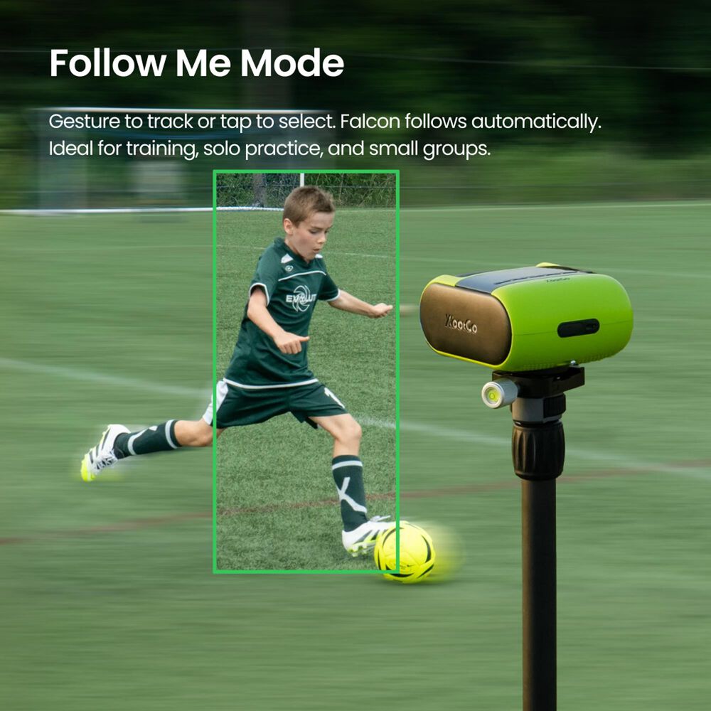 XbotGo Falcon 4K AI Action Camera in Black and Edge Green, , large