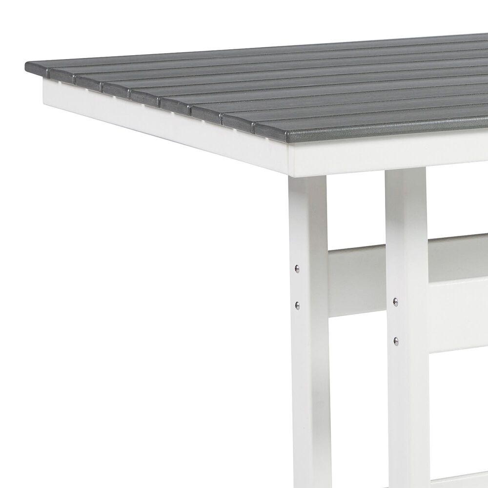 Ashley Transville Patio Counter Table in White and Gray, , large