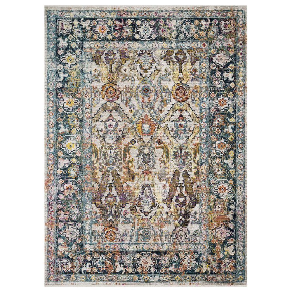 Loloi Silvia SIL-01 2'6" x 8' Stone and Teal Runner, , large