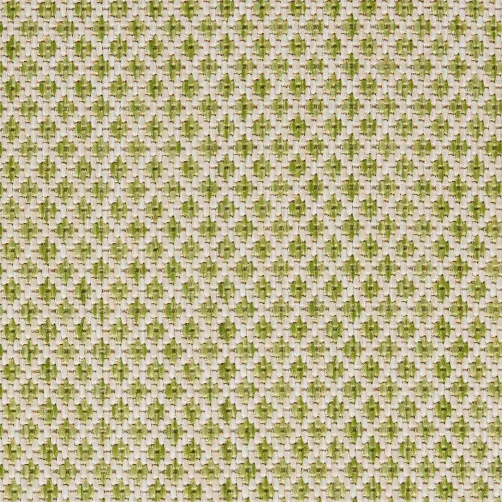 Nourison Courtyard Ivory and Green 6&#39; Round Indoor/Outdoor Area Rug, , large