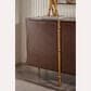 Theodore Alexander Kesden Sideboard with Leg in Pyramid Brown and Satin Brass, , large