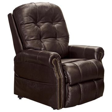 Hartsfield Madison Power Lift Lay Flat Recliner with Heat and Massage in Chocolate, , large