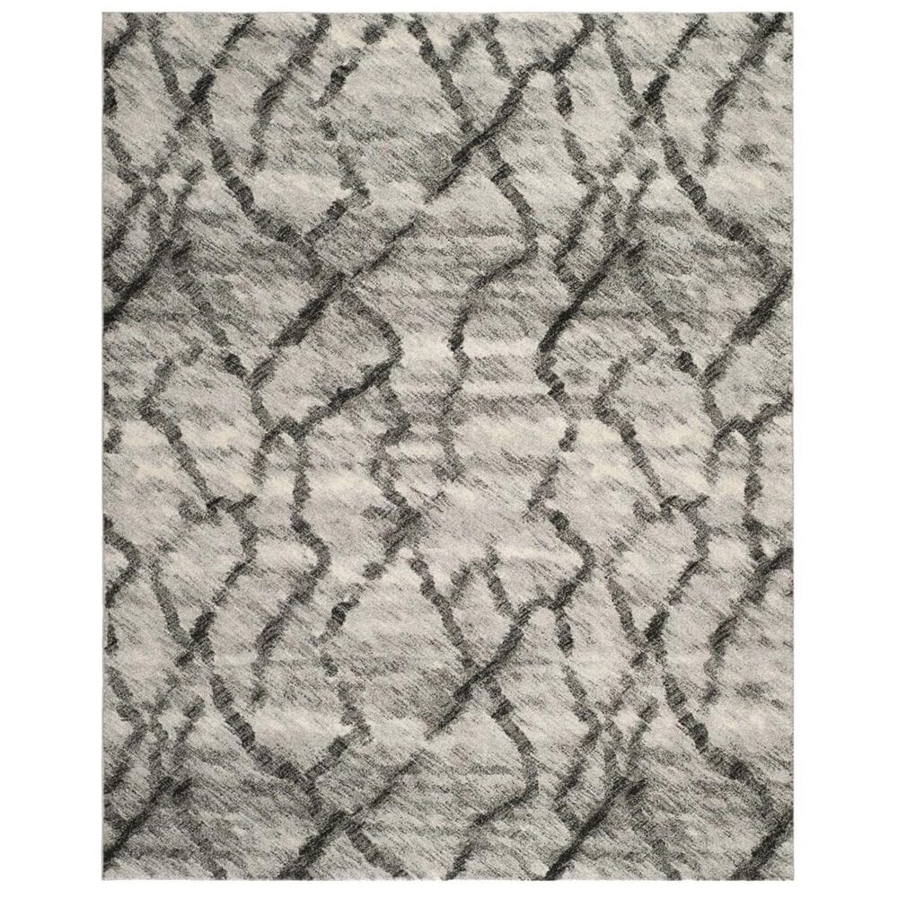 Safavieh Retro RET2144-7990 5" x 8" Light Grey and Black Area Rug, , large