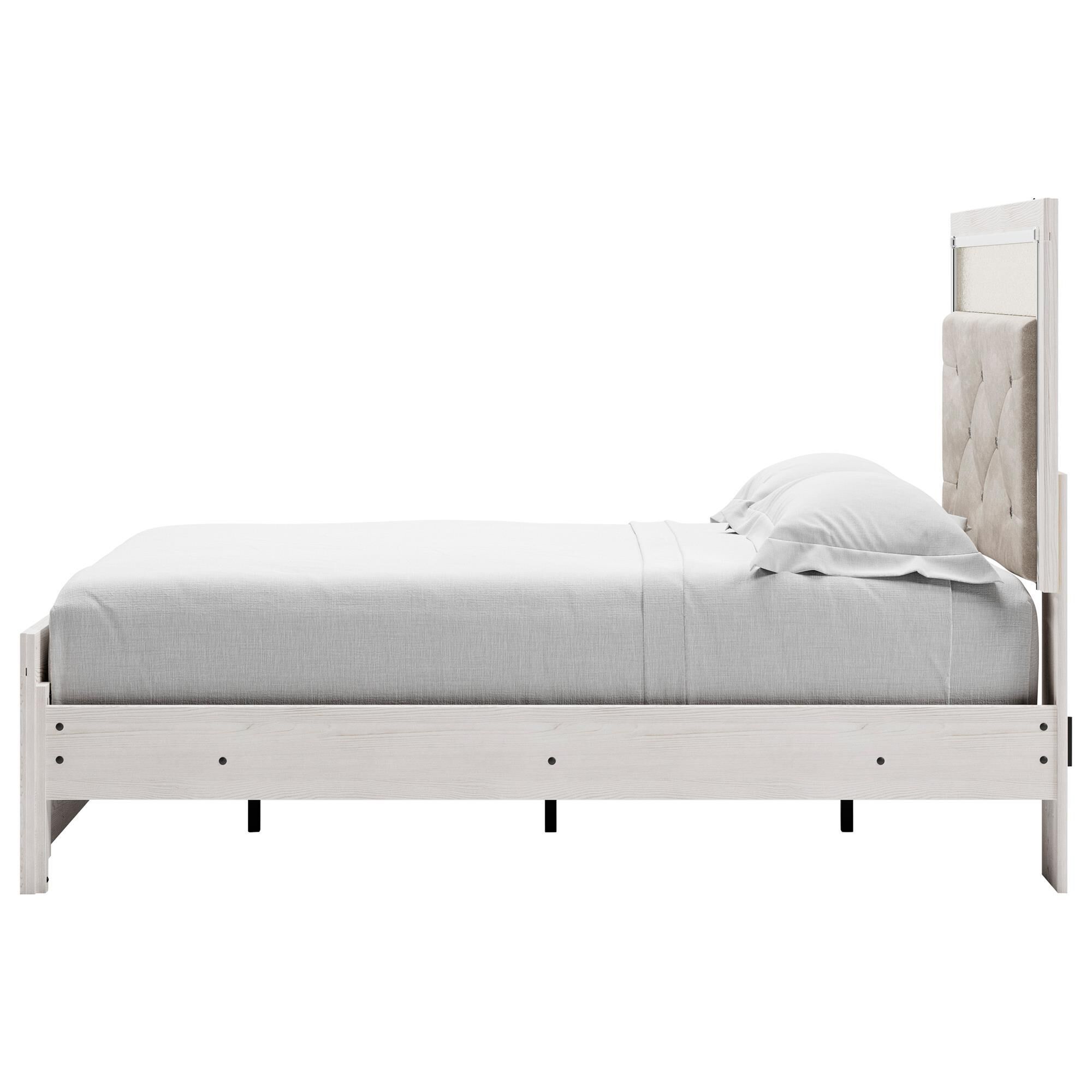 激安直営店 in Bed Panel Full Altyra Ashley White NFM | Headboard LED with 小物入れ