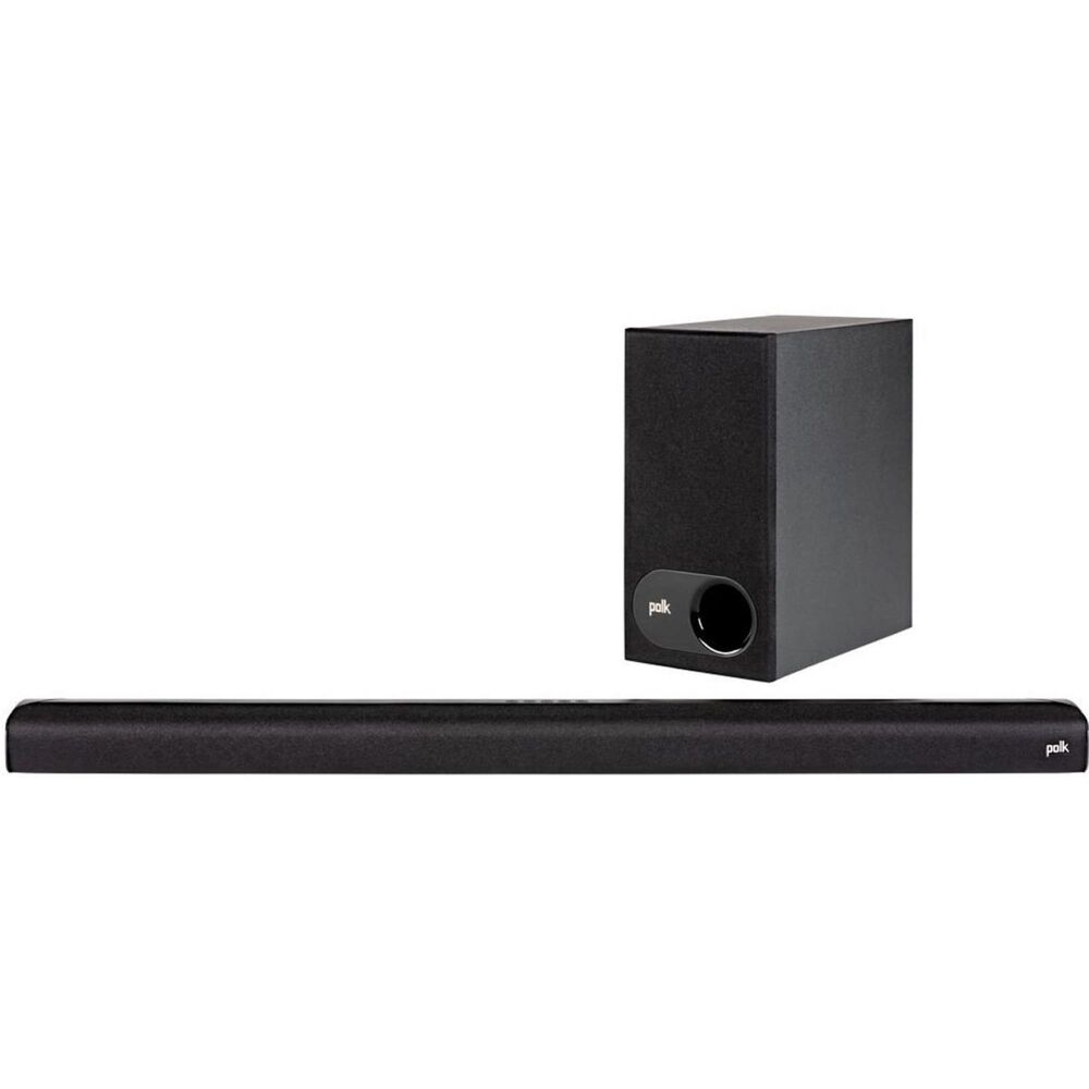 Polk Audio 2.1 Channel Soundbar and Wireless Subwoofer System in Black, , large