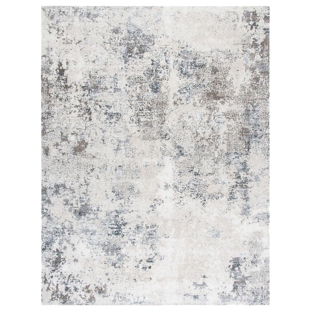 Safavieh Aston ASN710 9" x 12" Ivory and Grey Area Rug, , large