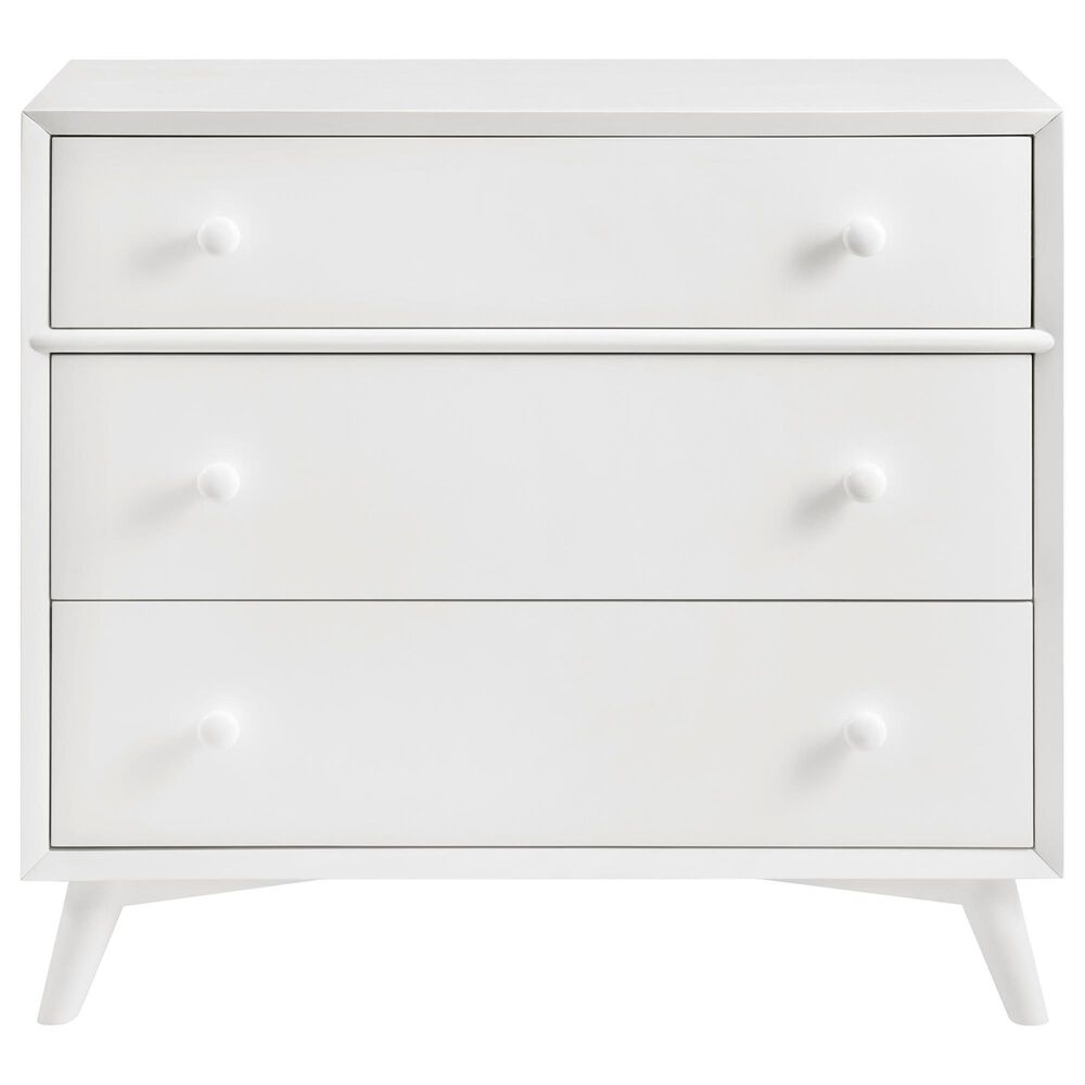 M Design Village Dawson 3-Drawer Dresser in White, , large