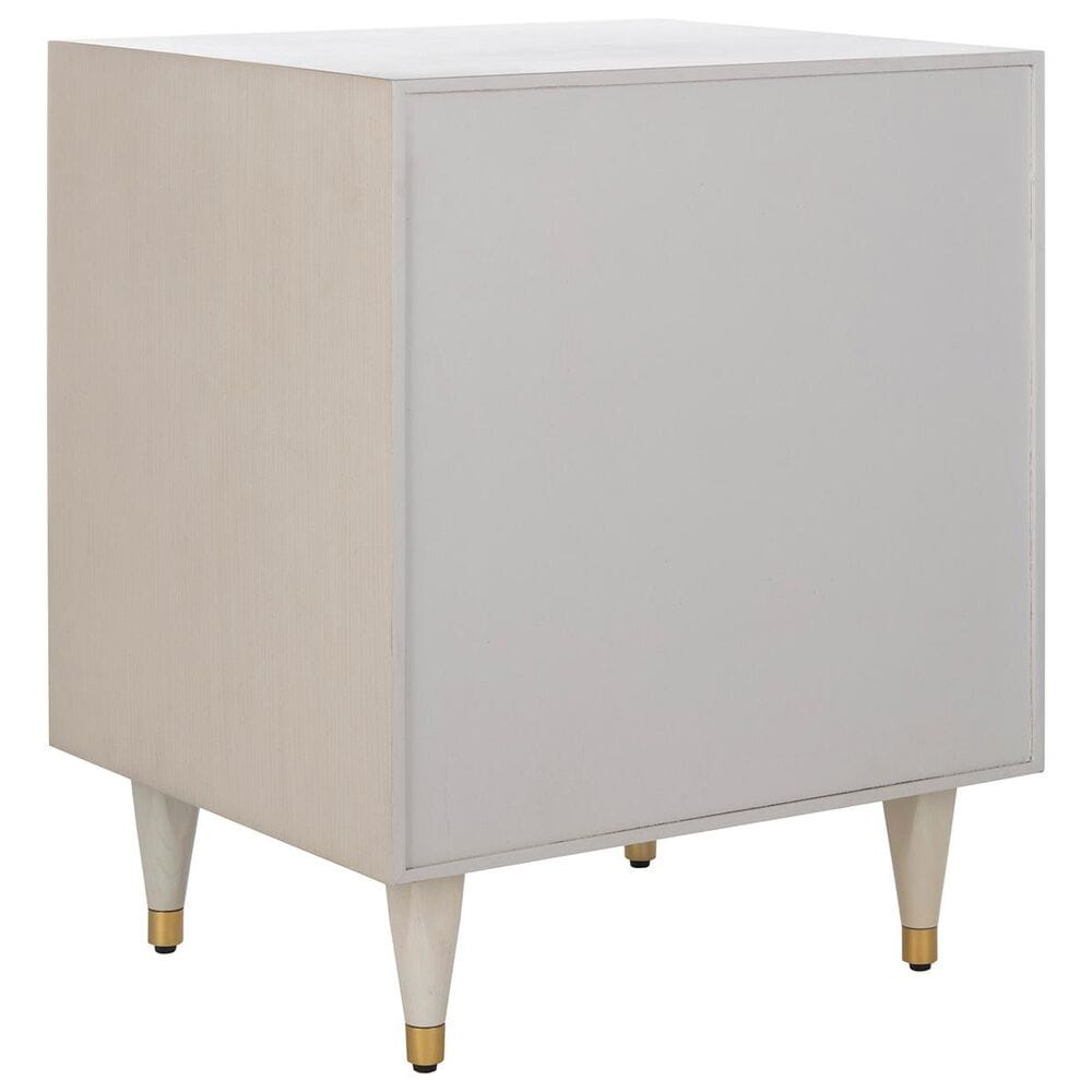 Safavieh Broderick Nightstand in White Gold, , large