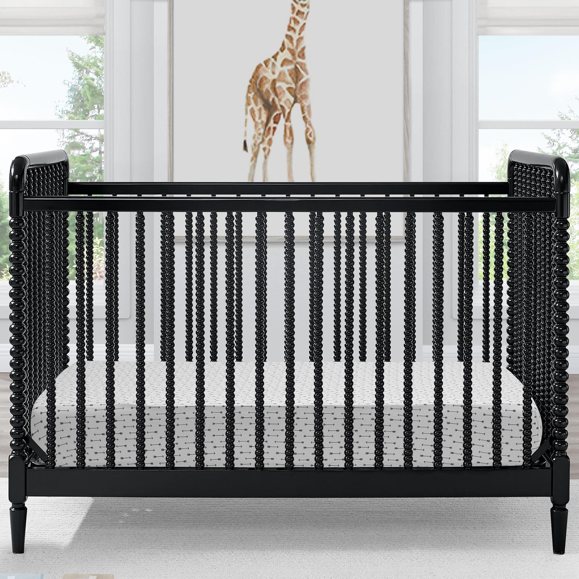 Delta Saint 4 In 1 Convertible Crib in Black NFM