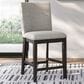 Ashley Neymorton Counter Height Bar Stool in Dark Grayish Brown, , large