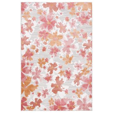 Safavieh Cabana CBN488U 4" x 6" Grey and Rose Indoor/Outdoor Area Performance Rug, , large