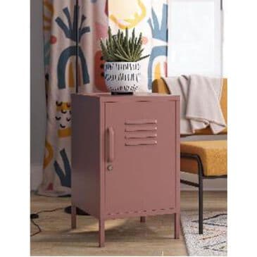 DHP Metal Locker End Table in Dusty Rose, , large
