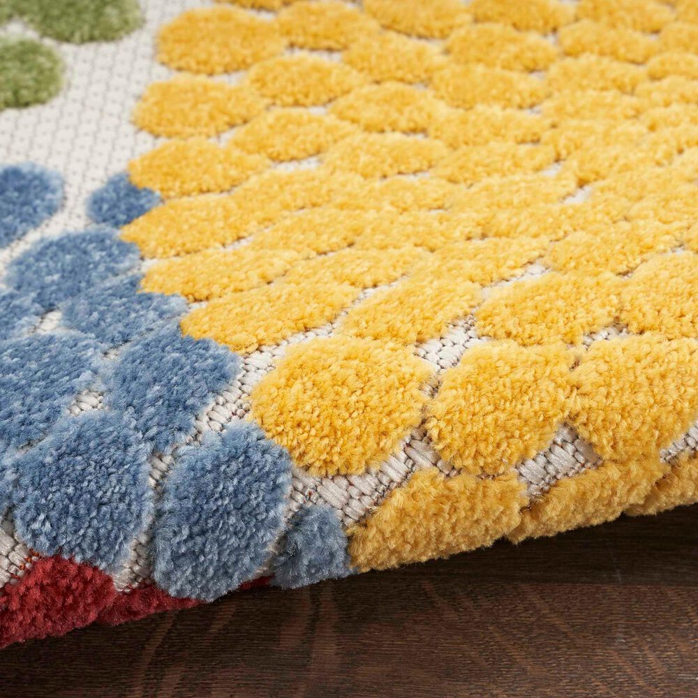 Nourison Aloha Geometric 3&#39;6&quot; x 5&#39;6&quot; Multicolor Indoor/Outdoor Area Rug, , large
