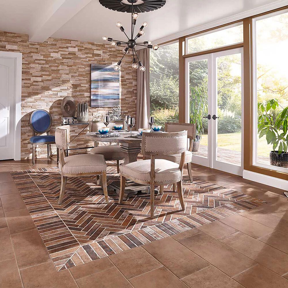 MS International Brickstone Red 2&quot; x 10&quot; Porcelain Tile, , large