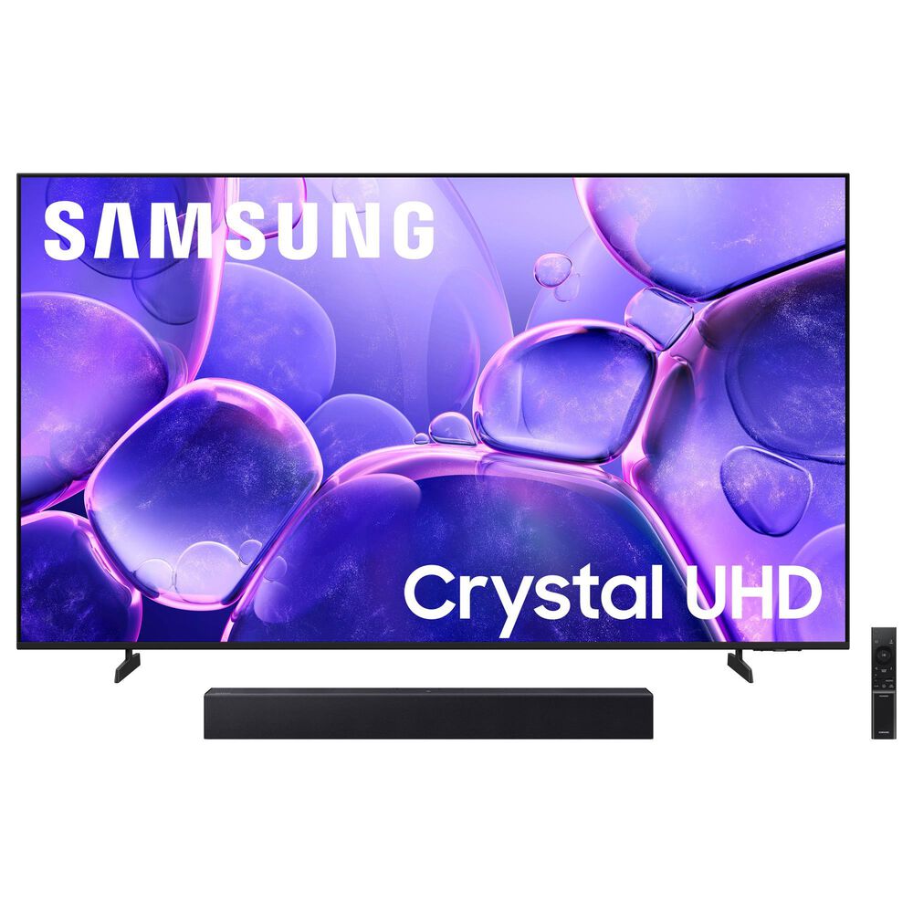 Samsung 65" Class U8000F 4K Crystal UHD HDR - Smart TV with B-Series 2.0 Channel Soundbar in Titan Gray and Titan Black, , large
