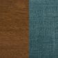 Coaster Cantley Side Chair with Teal Blue Cushion in Rich Brown, , large