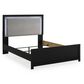 Ashley Maeling Queen LED Panel Bed with Dresser and Nightstand in Matte Black, , large