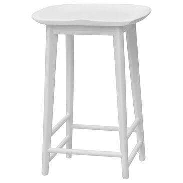 Steve Silver Hudson Counter Stool in White, , large