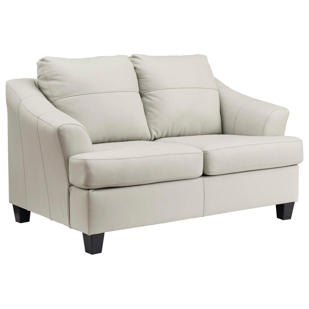 Ashley Genoa Stationary Loveseat in Coconut, , large