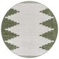 Surya Eagean EAG-2435 Grass Green, Ivory, Dark Green and Seafoam 7"10" Round Indoor/Outdoor Area Rug, , large