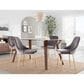 LumiSource Marcel Side Chair with Silver Velvet Cushion in Gold (Set of 2), , large