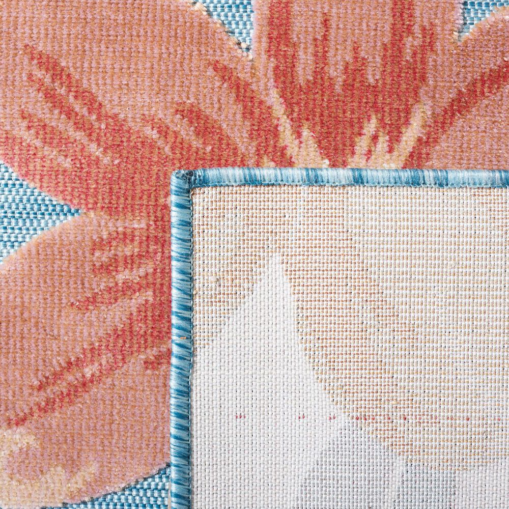 Safavieh Cabana CBN454J 9&#39; x 12&#39; Aqua and Rust Indoor/Outdoor Area Performance Rug, , large