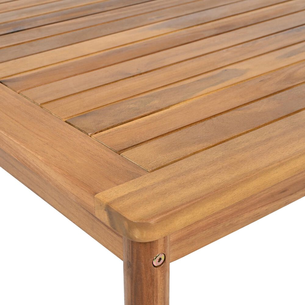 Hearth and Haven 5-Piece Outdoor Conversation Set with Weather Rope and Beige in Teak, , large