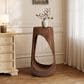 Hearth and Haven Outdoor End Table with Hollow Design in Antique Brown, , large