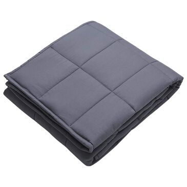 Trade Linker 48" x 72" 12 Lb. Weighted Blanket with Glass Beads in Charcoal Grey, , large