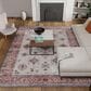 Central Oriental Rugease Raquel Red and Beige 5" x 7" Area Rug, , large