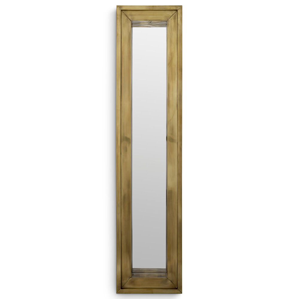 Eichholtz Magenta S Rectangle Wall Mirror in Vintage Brass, , large