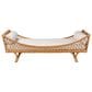Baxton Studio Akemi Twin Rattan Daybed with Cushion in Light Honey, , large